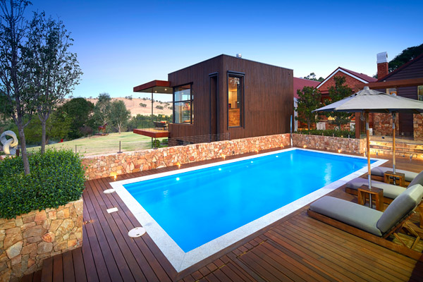 "Torino" Fibreglass Pool Design in Perth, manufactured by Aqua Technics